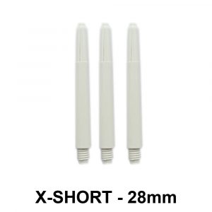 XShort Nylon Dart Shafts – White
